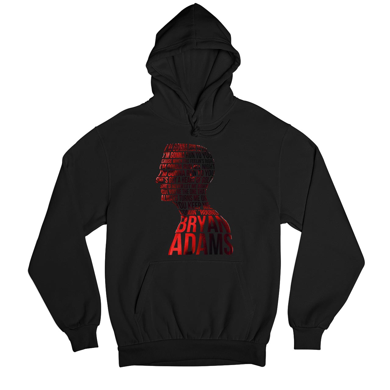 bryan adams run to you hoodie hooded sweatshirt winterwear music band buy online usa united states of america the banyan tee tbt men women girls boys unisex black