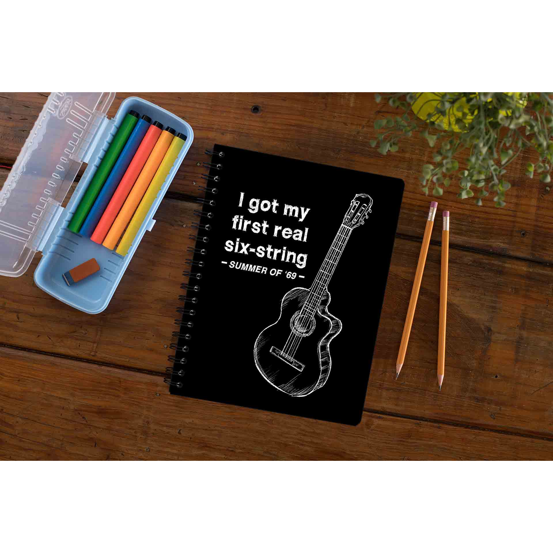 bryan adams summer of '69 notebook notepad diary buy online united states of america usa the banyan tee tbt unruled