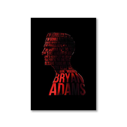 bryan adams run to you poster wall art buy online united states of america usa the banyan tee tbt a4