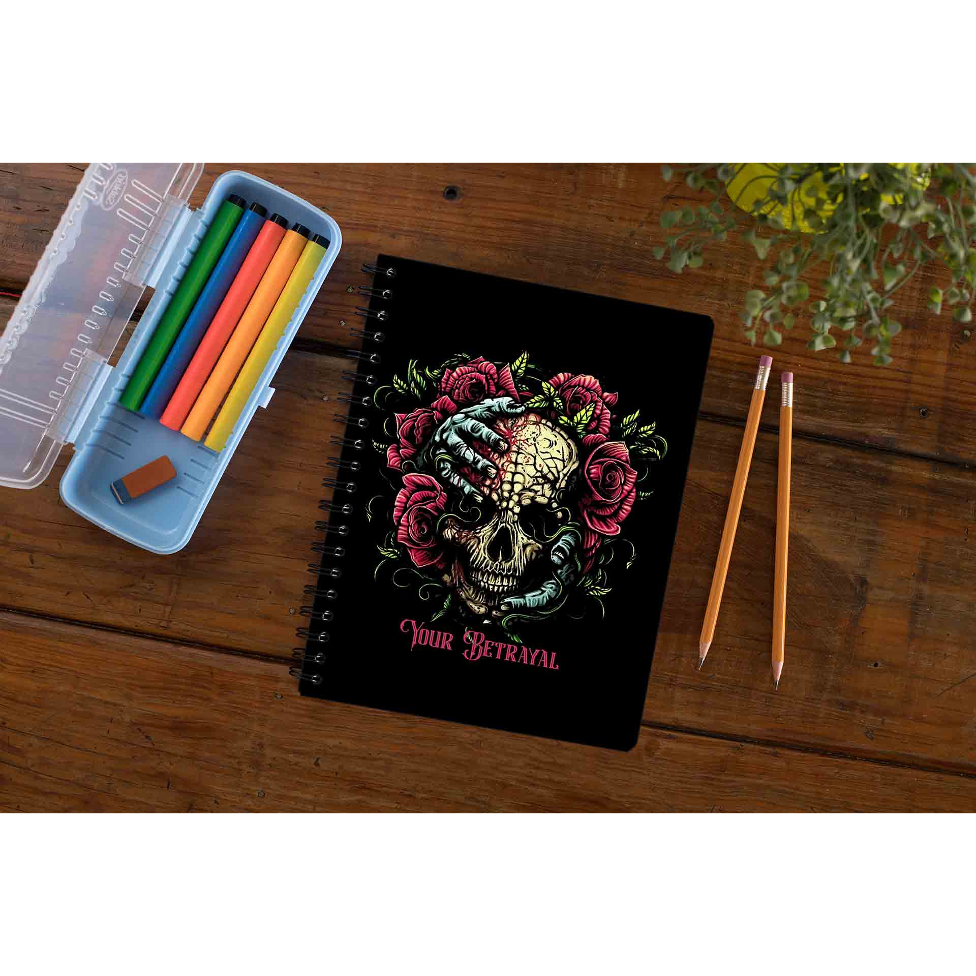 bullet for my valentine your betrayal notebook notepad diary buy online united states of america usa the banyan tee tbt unruled