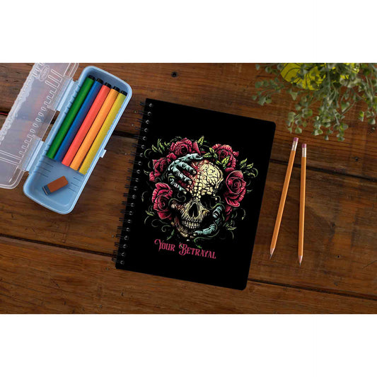 bullet for my valentine your betrayal notebook notepad diary buy online united states of america usa the banyan tee tbt unruled