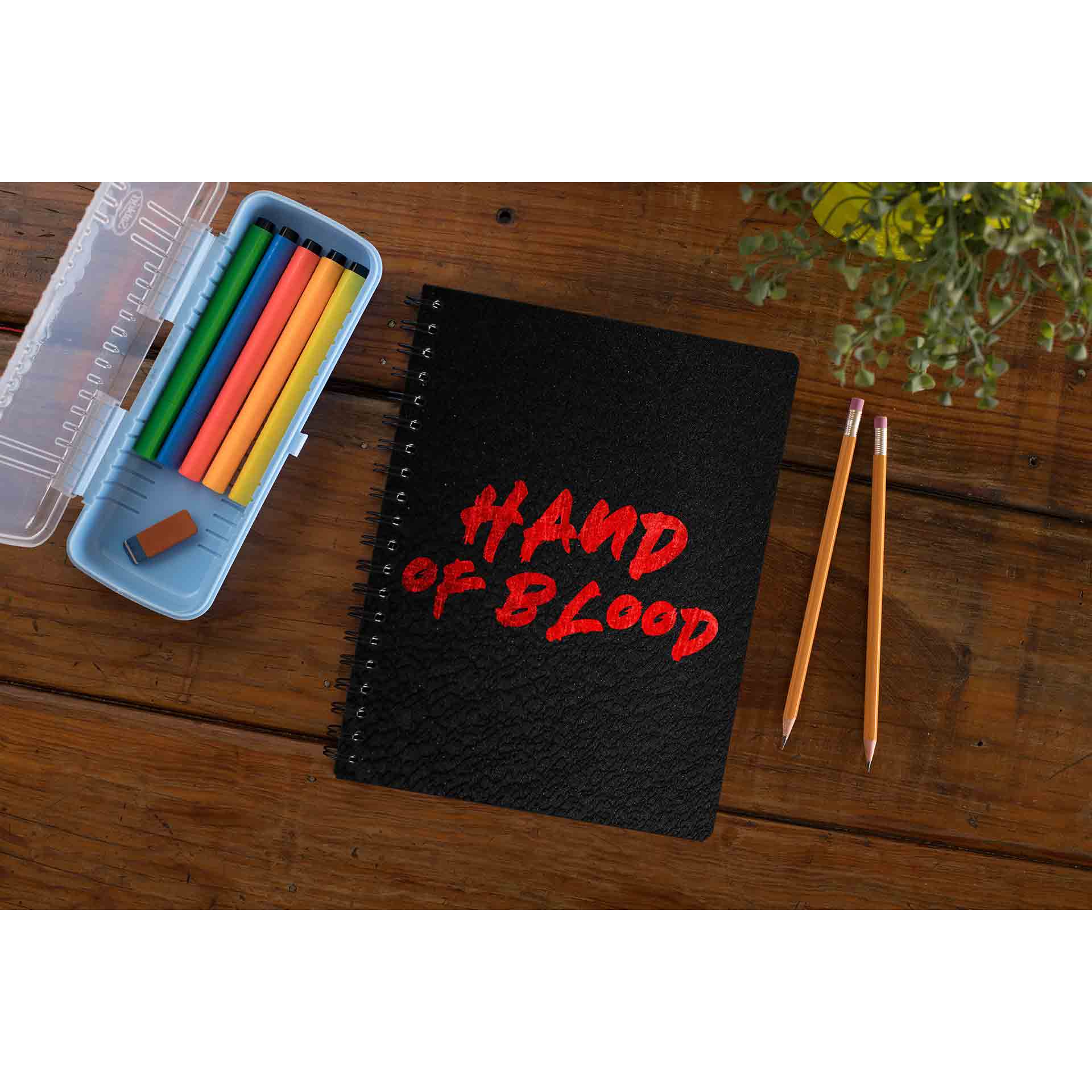 bullet for my valentine hand of blood notebook notepad diary buy online united states of america usa the banyan tee tbt unruled