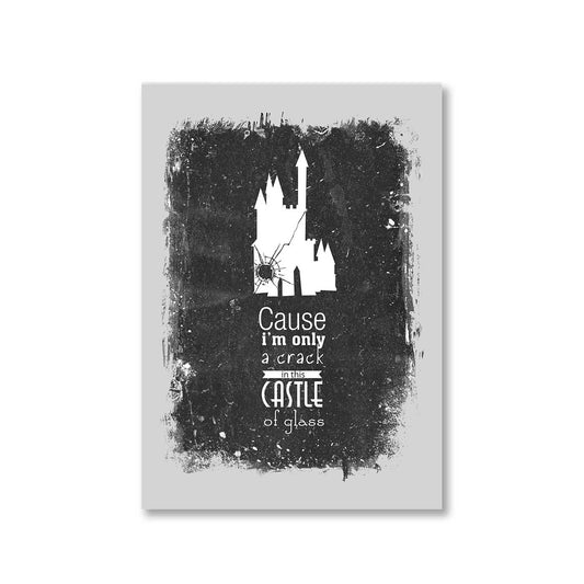 linkin park castle of glass poster wall art buy online united states of america usa the banyan tee tbt a4