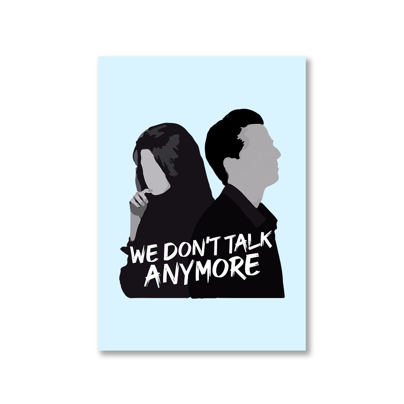 charlie puth we don't talk anymore poster wall art buy online united states of america usa the banyan tee tbt a4