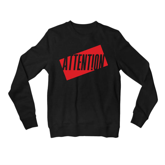 charlie puth attention sweatshirt upper winterwear music band buy online united states of america usa the banyan tee tbt men women girls boys unisex black