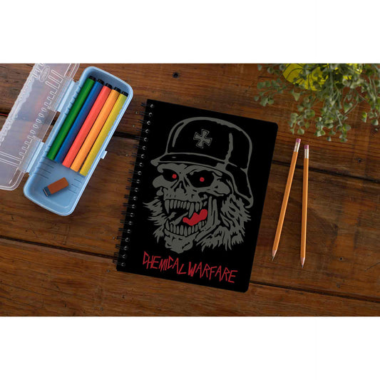 slayer chemical warfare notebook notepad diary buy online united states of america usa the banyan tee tbt unruled