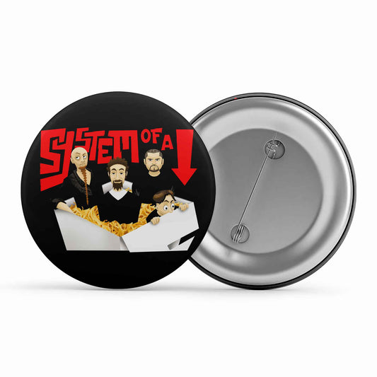 system of a down chopsuey cartoon badge pin button music band buy online united states of america usa the banyan tee tbt men women girls boys unisex