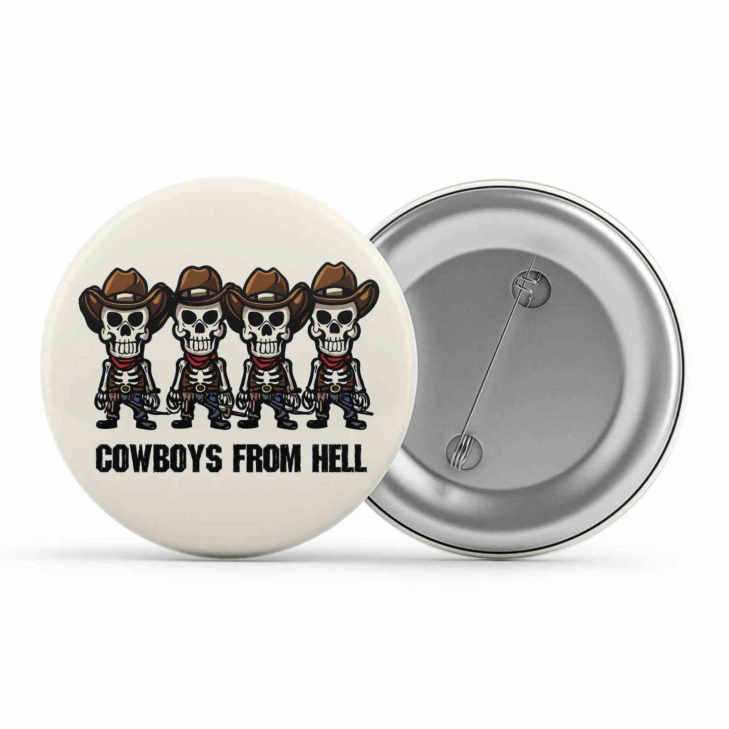 pantera cowboys from hell toon badge pin button music band buy online united states of america usa the banyan tee tbt men women girls boys unisex