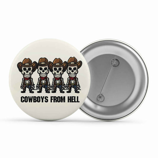 pantera cowboys from hell toon badge pin button music band buy online united states of america usa the banyan tee tbt men women girls boys unisex