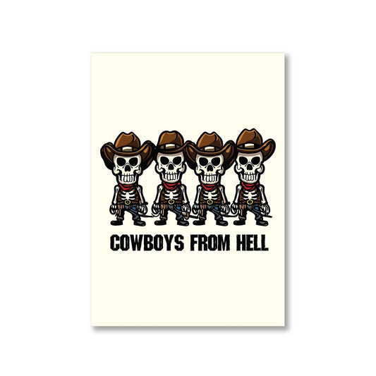 pantera cowboys from hell toon poster wall art buy online united states of america usa the banyan tee tbt a4