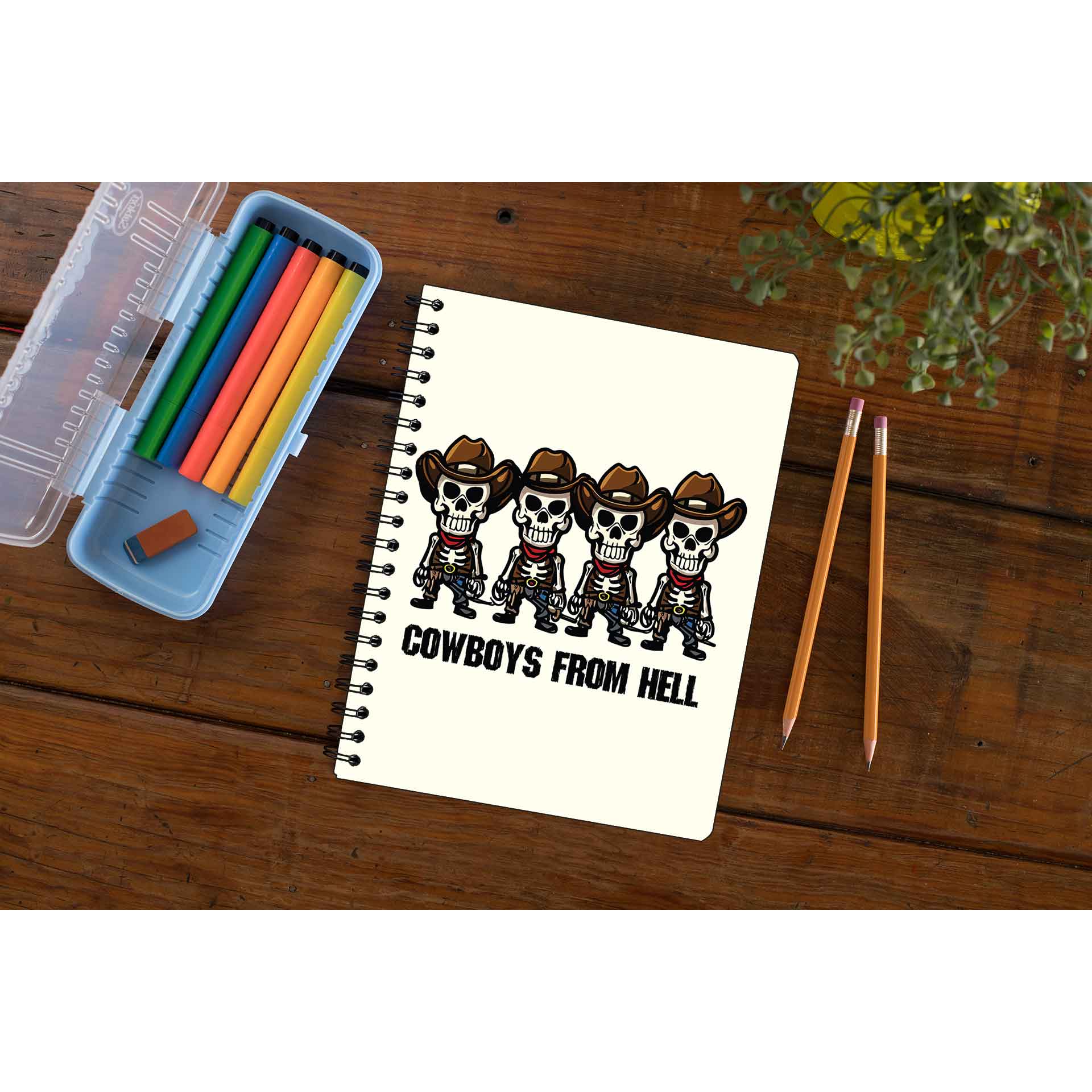 pantera cowboys from hell toon notebook notepad diary buy online united states of america usa the banyan tee tbt unruled