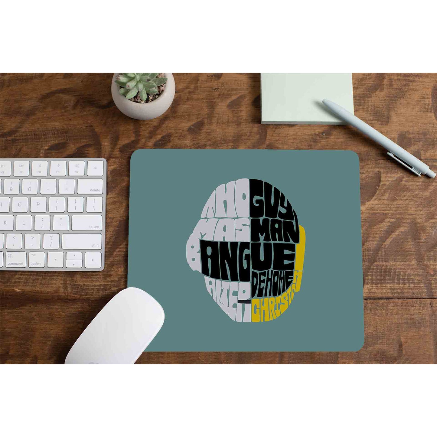 daft punk typography mousepad logitech large anime music band buy online united states of america usa the banyan tee tbt men women girls boys unisex