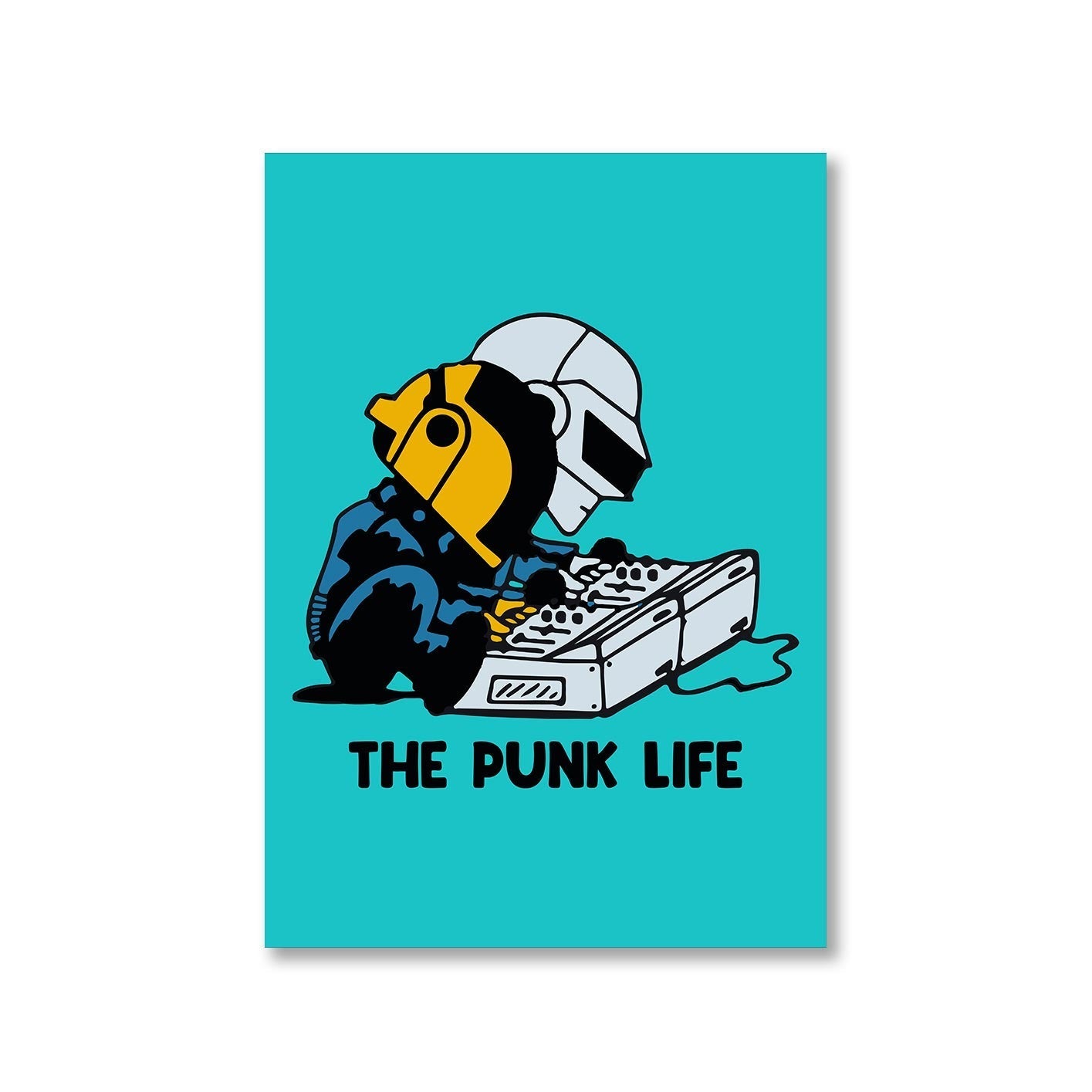 daft punk the punk life poster wall art buy online united states of america usa the banyan tee tbt a4