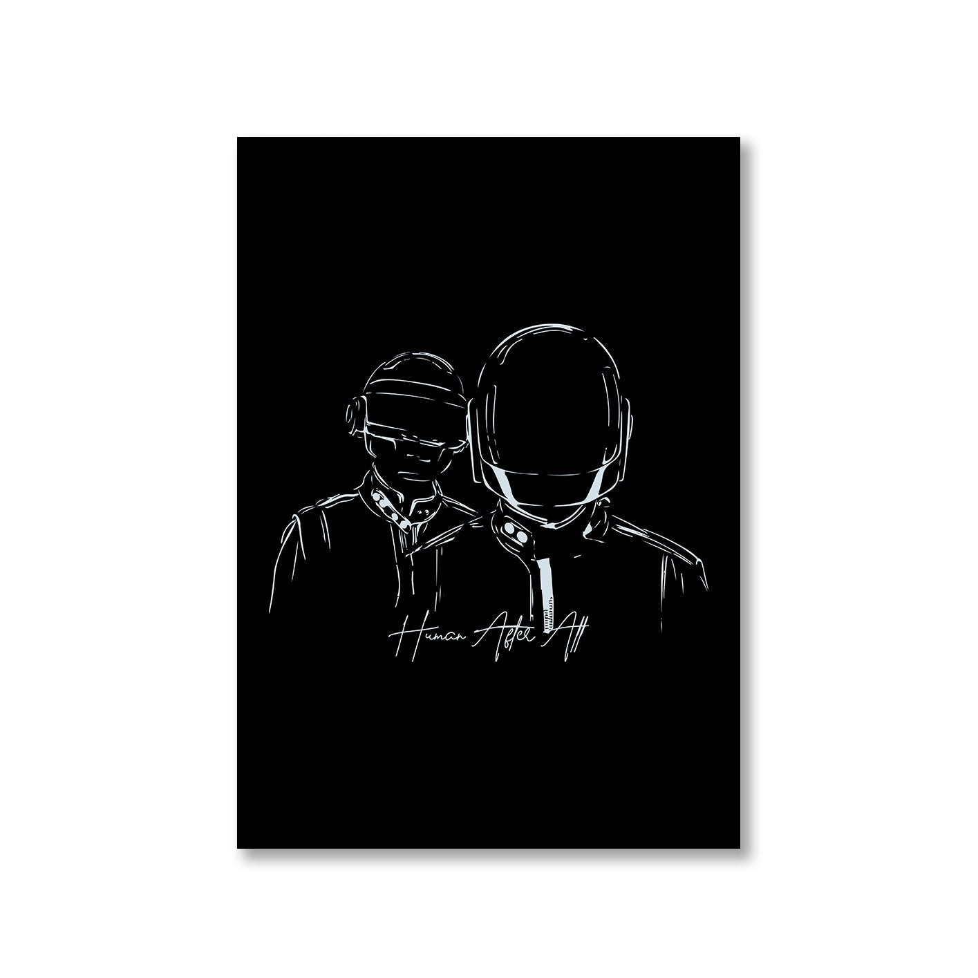 daft punk human after all poster wall art buy online united states of america usa the banyan tee tbt a4