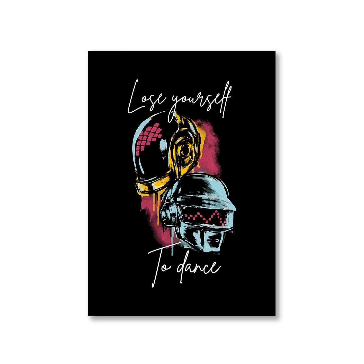 daft punk lose yourself to dance poster wall art buy online united states of america usa the banyan tee tbt a4