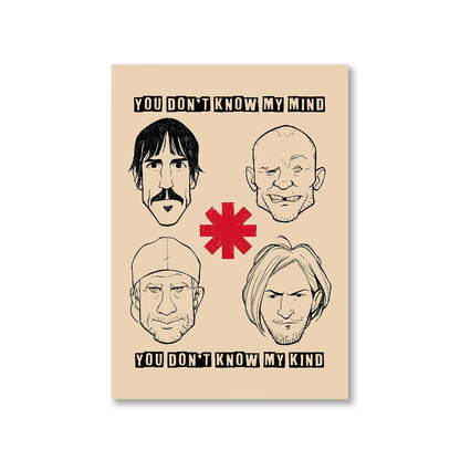 red hot chili peppers dark necessities poster wall art buy online united states of america usa the banyan tee tbt a4