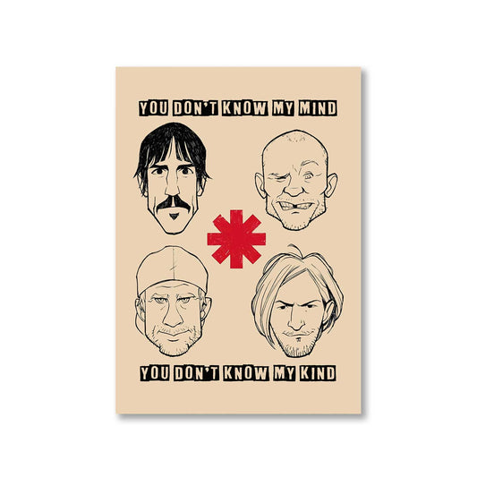 red hot chili peppers dark necessities poster wall art buy online united states of america usa the banyan tee tbt a4