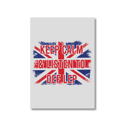 def leppard keep calm poster wall art buy online united states of america usa the banyan tee tbt a4 and listen to def leppard