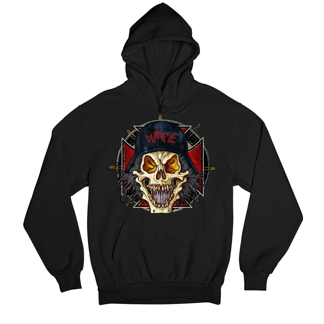 slayer disciple hoodie hooded sweatshirt winterwear music band buy online usa united states of america the banyan tee tbt men women girls boys unisex black