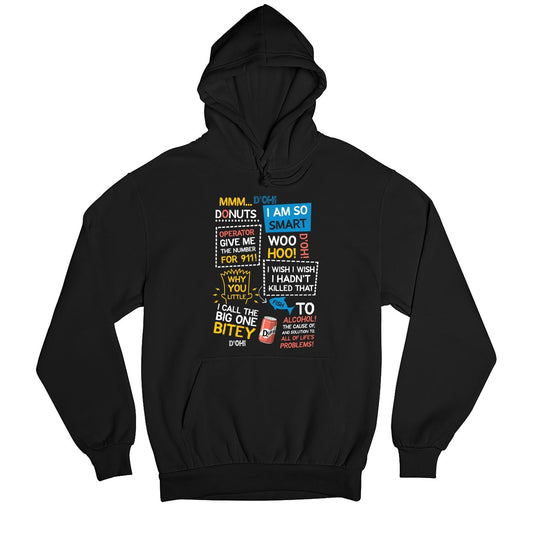 The Simpsons Hoodie Hooded Sweatshirt Pullover by The Banyan Tee TBT