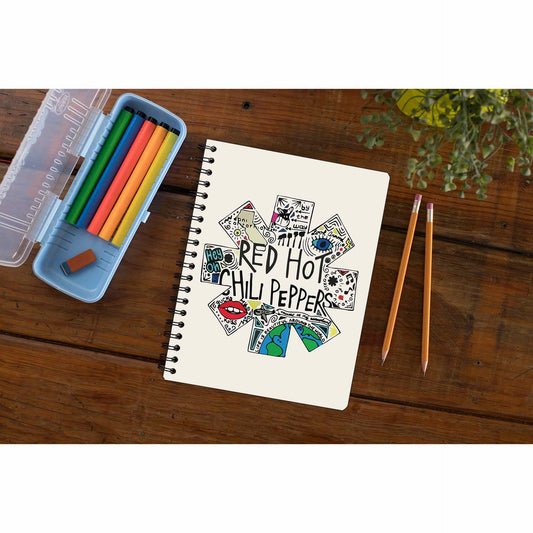 red hot chili peppers doodle notebook notepad diary buy online united states of america usa the banyan tee tbt unruled