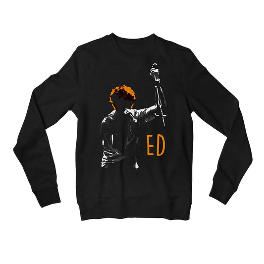 ed sheeran ed silhouette sweatshirt upper winterwear music band buy online united states of america usa the banyan tee tbt men women girls boys unisex black