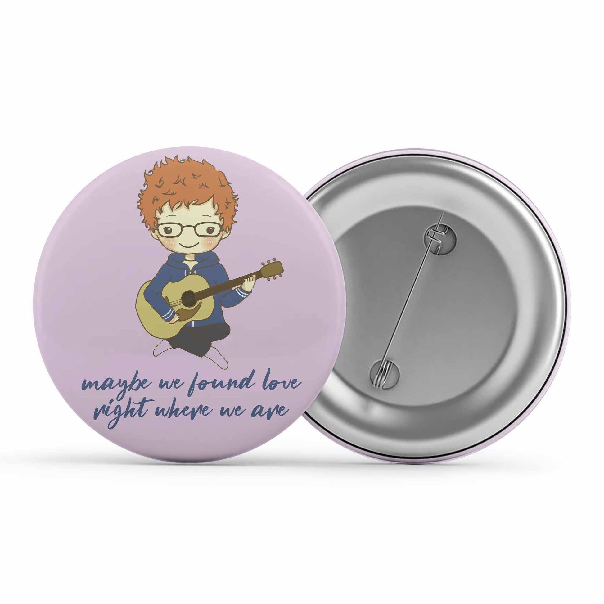 ed sheeran thinking out loud badge pin button music band buy online united states of america usa the banyan tee tbt men women girls boys unisex