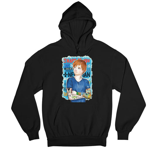 ed sheeran teddy hoodie hooded sweatshirt winterwear music band buy online usa united states of america the banyan tee tbt men women girls boys unisex black