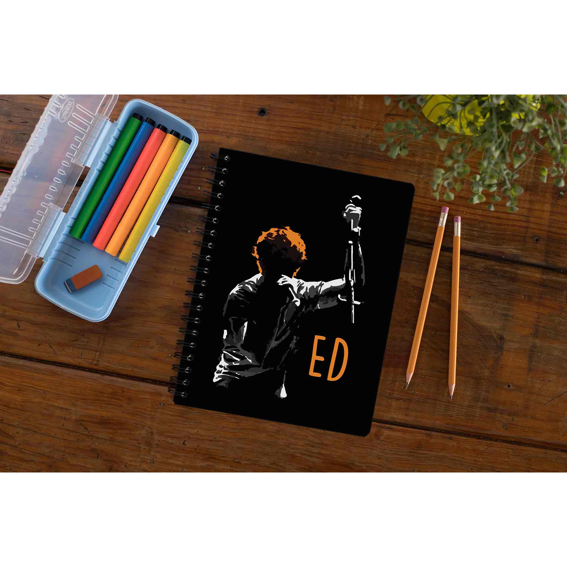 ed sheeran ed silhouette notebook notepad diary buy online united states of america usa the banyan tee tbt unruled