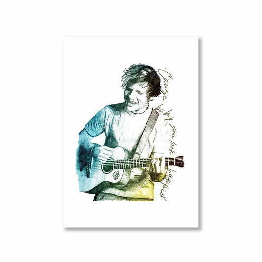 ed sheeran happier poster wall art buy online united states of america usa the banyan tee tbt a4