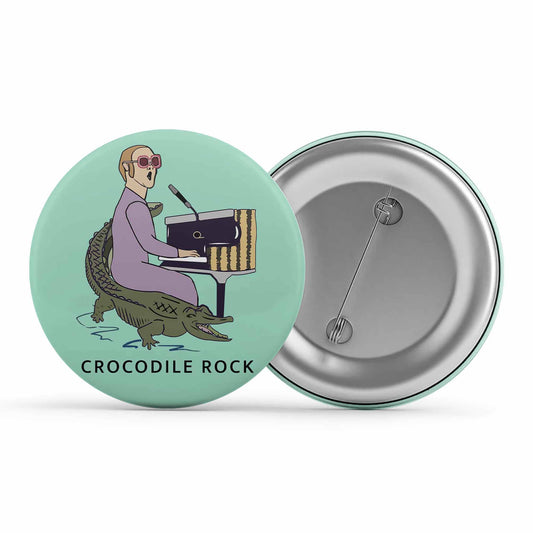 elton john crocodile rock badge pin button music band buy online united states of america usa the banyan tee tbt men women girls boys unisex