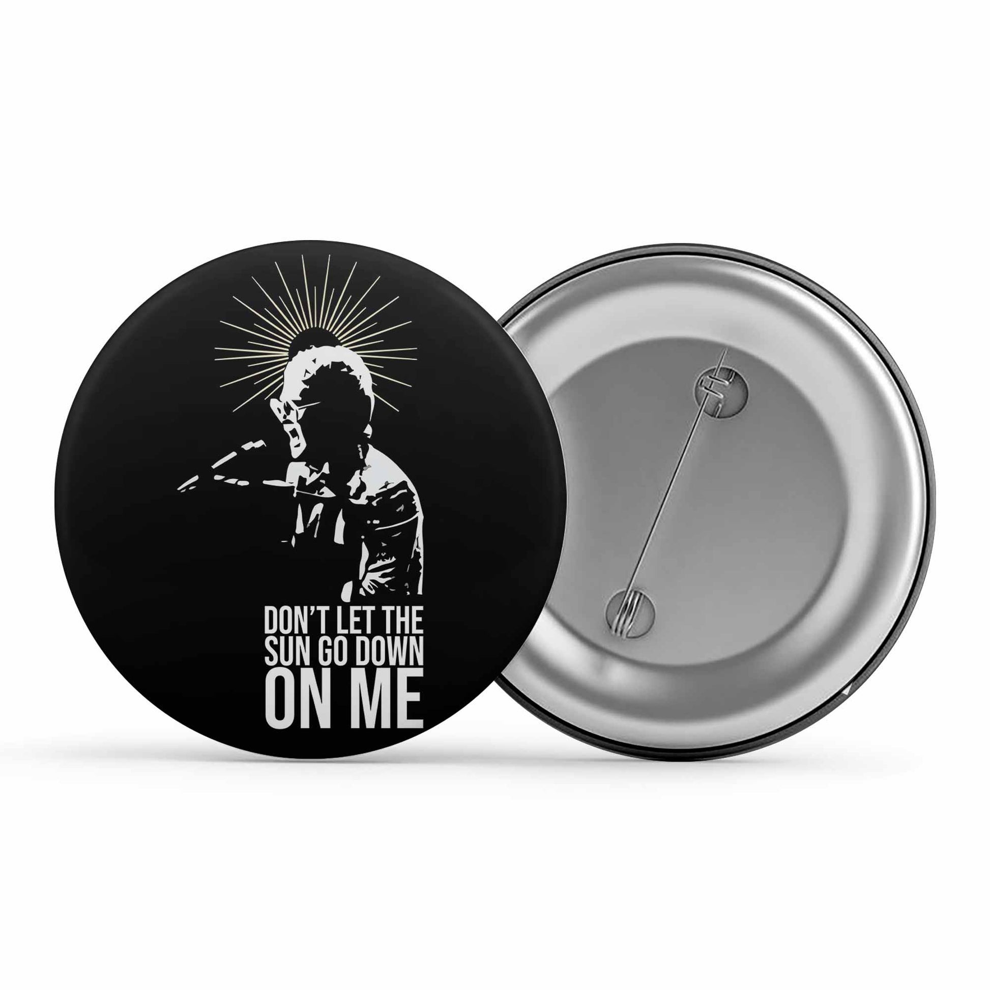 elton john don't let the sun go down on me badge pin button music band buy online united states of america usa the banyan tee tbt men women girls boys unisex