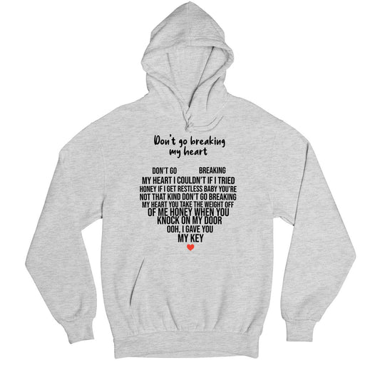 elton john don't go breaking my heart hoodie hooded sweatshirt winterwear music band buy online usa united states of america the banyan tee tbt men women girls boys unisex gray