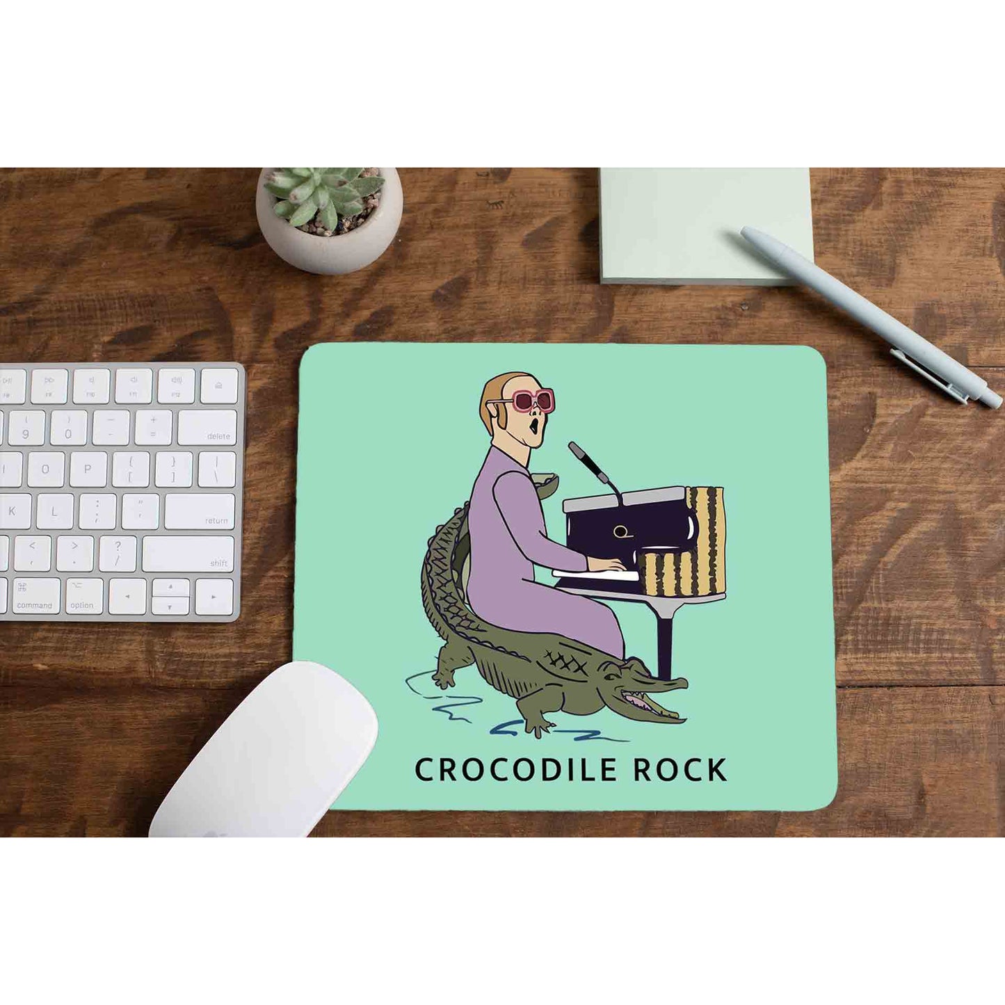 elton john crocodile rock mousepad logitech large anime music band buy online united states of america usa the banyan tee tbt men women girls boys unisex