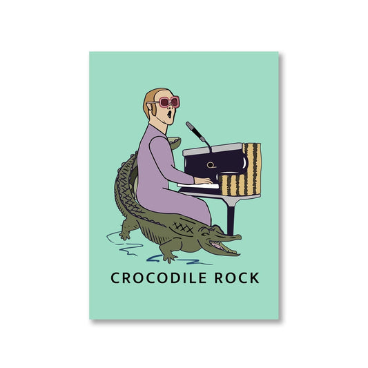 elton john crocodile rock poster wall art buy online united states of america usa the banyan tee tbt a4