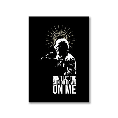 elton john don't let the sun go down on me poster wall art buy online united states of america usa the banyan tee tbt a4