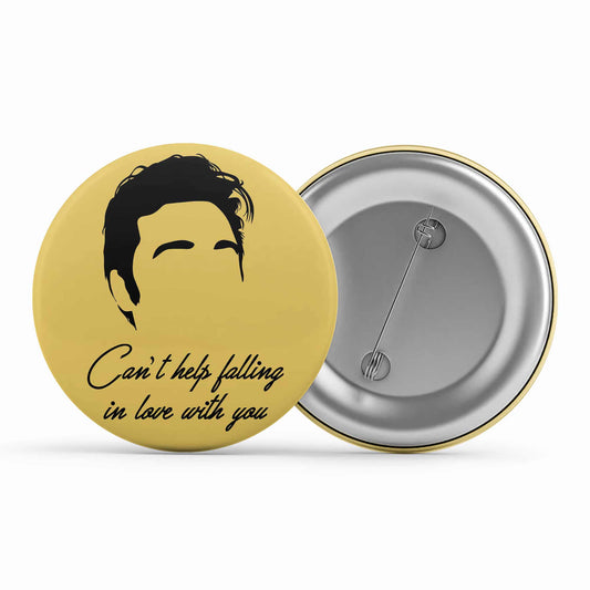 elvis presley can't help falling in love with you badge pin button music band buy online united states of america usa the banyan tee tbt men women girls boys unisex