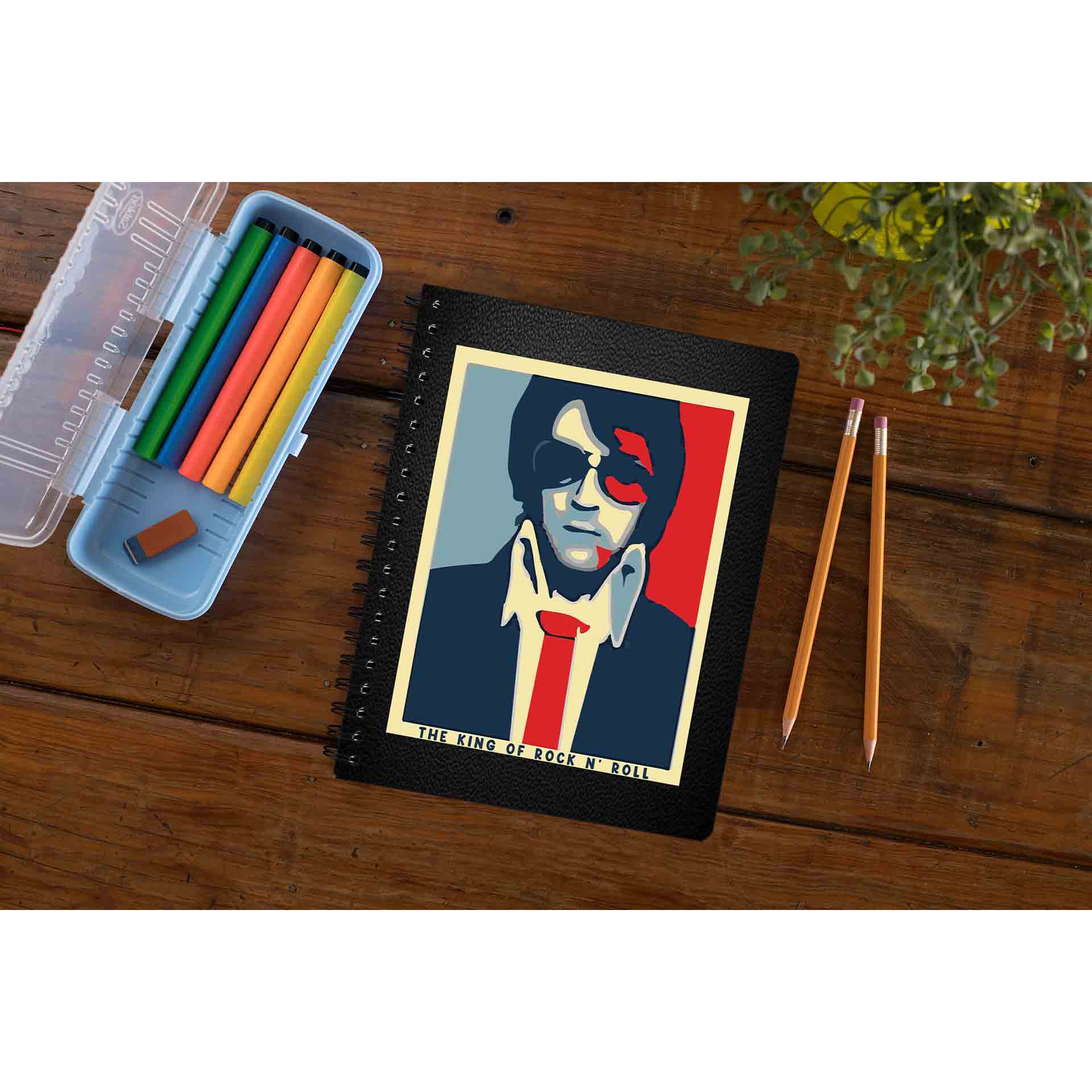 elvis presley the king of rock 'n roll notebook notepad diary buy online united states of america usa the banyan tee tbt unruled