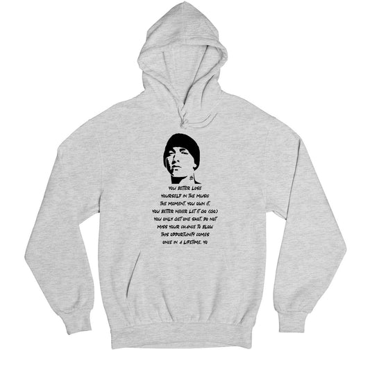 eminem lose yourself hoodie hooded sweatshirt winterwear music band buy online usa united states of america the banyan tee tbt men women girls boys unisex gray