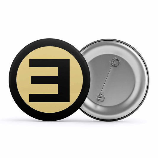 eminem e badge pin button music band buy online united states of america usa the banyan tee tbt men women girls boys unisex  icon