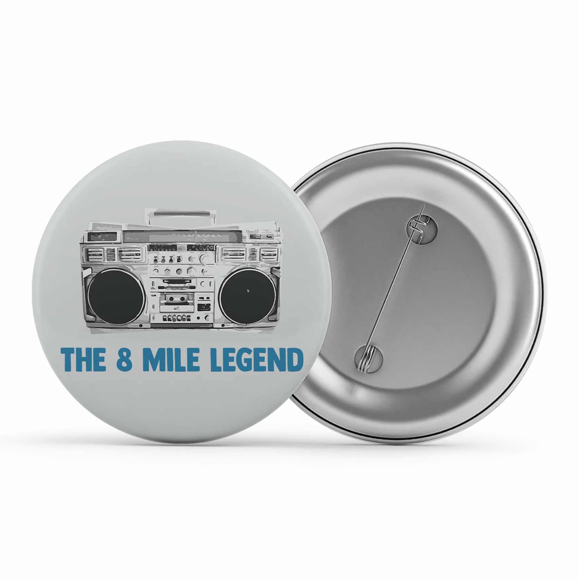 eminem the 8 mile legend badge pin button music band buy online united states of america usa the banyan tee tbt men women girls boys unisex