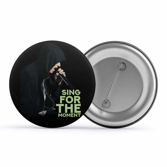 eminem sing for the moment badge pin button music band buy online united states of america usa the banyan tee tbt men women girls boys unisex