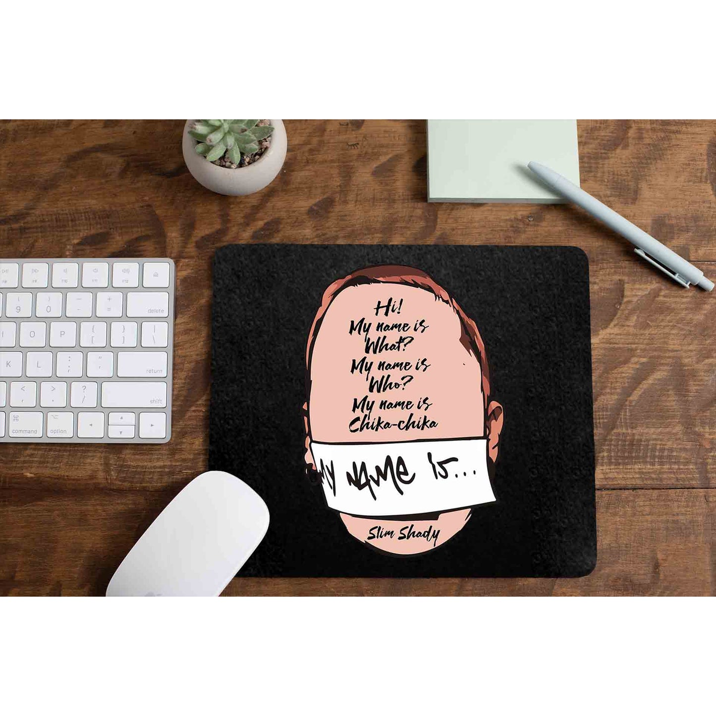 eminem my name is mousepad logitech large anime music band buy online united states of america usa the banyan tee tbt men women girls boys unisex