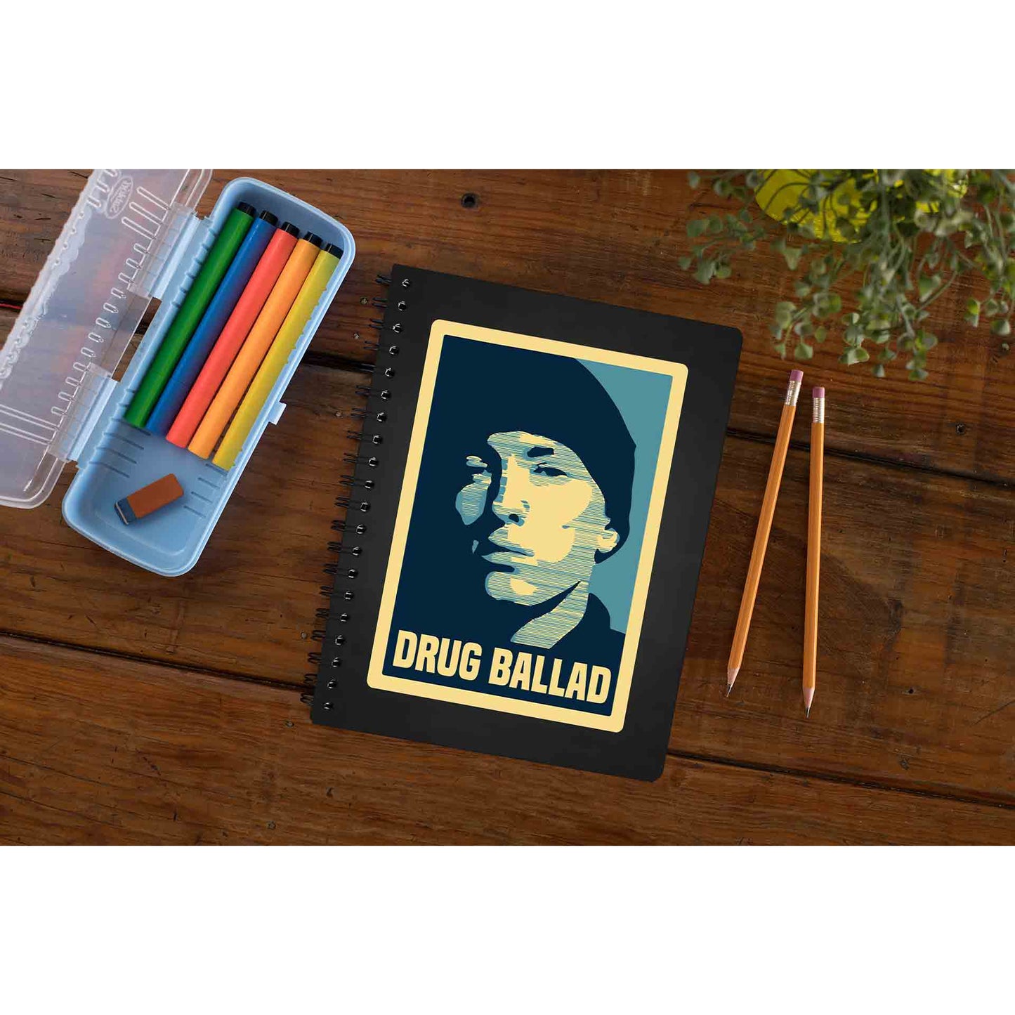 eminem drug ballad notebook notepad diary buy online united states of america usa the banyan tee tbt unruled