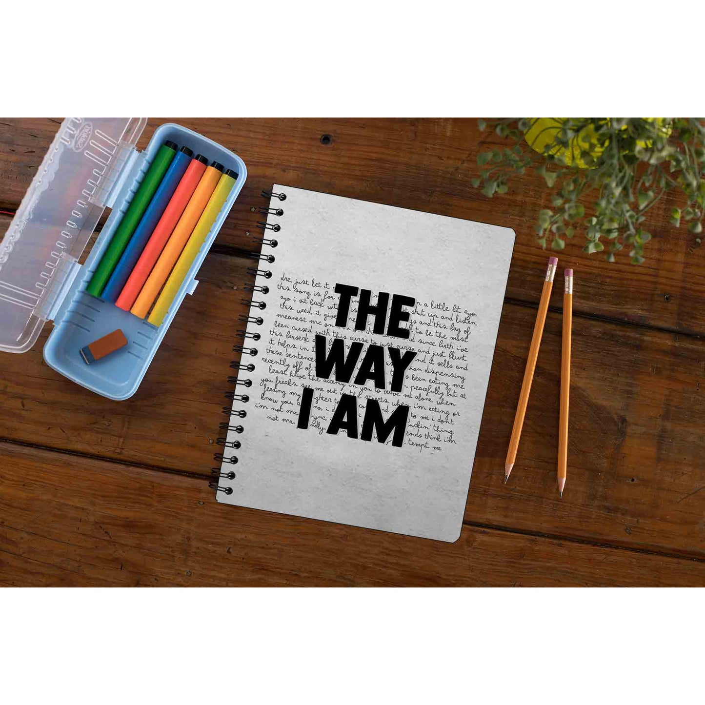 eminem the way i am notebook notepad diary buy online united states of america usa the banyan tee tbt unruled