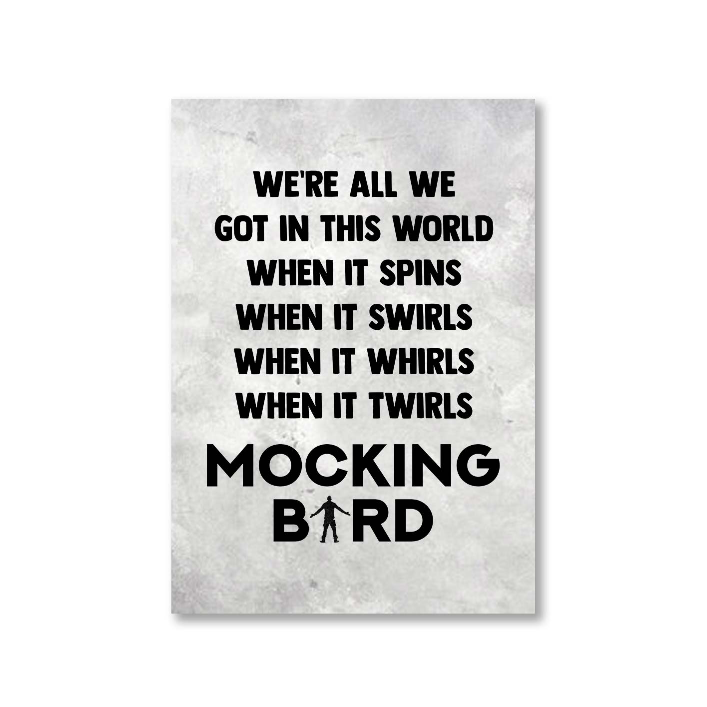 eminem mocking bird poster wall art buy online united states of america usa the banyan tee tbt a4