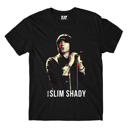 eminem the real slim shady t-shirt music band buy online usa united states the banyan tee tbt men women girls boys unisex black