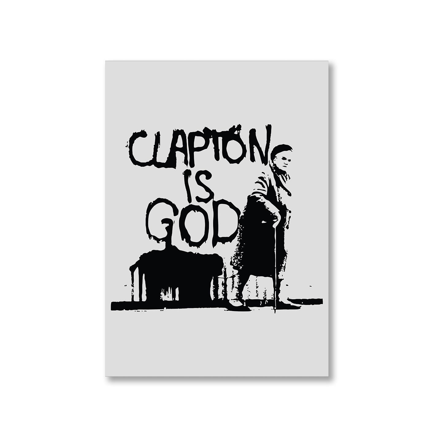 eric clapton clapton is god poster wall art buy online united states of america usa the banyan tee tbt a4