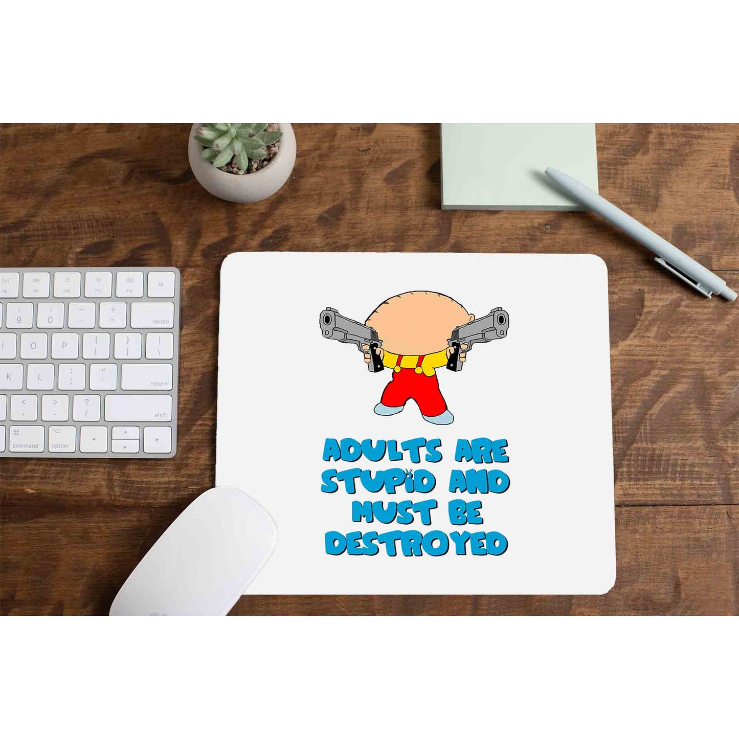 family guy adults are stupid mousepad logitech large anime tv & movies buy online united states of america usa the banyan tee tbt men women girls boys unisex  - stewie griffin dialogue