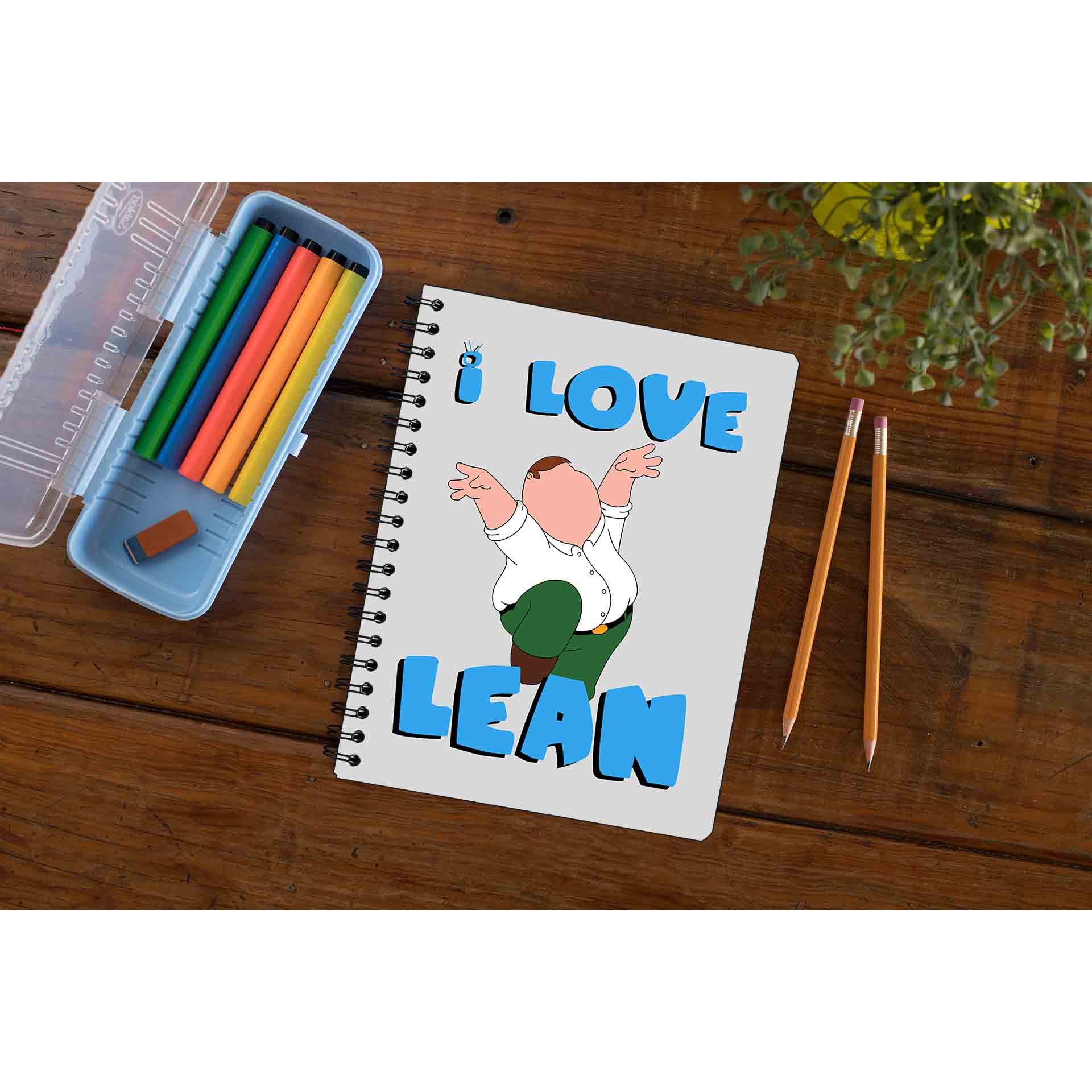 family guy i love lean notebook notepad diary buy online united states of america usa the banyan tee tbt unruled - peter griffin